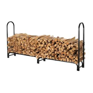 96 in. Tubular Steel Firewood Storage Log Rack