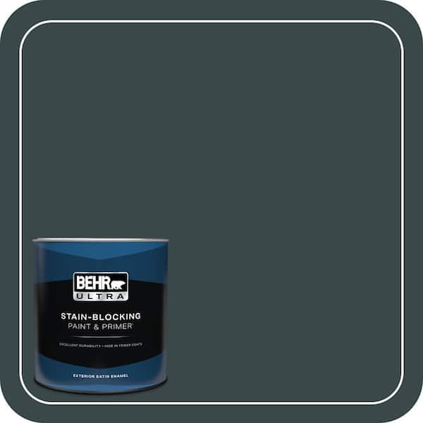 BEHR ULTRA 1 qt. #T14-16 Arboretum Satin Enamel Exterior Paint & Primer