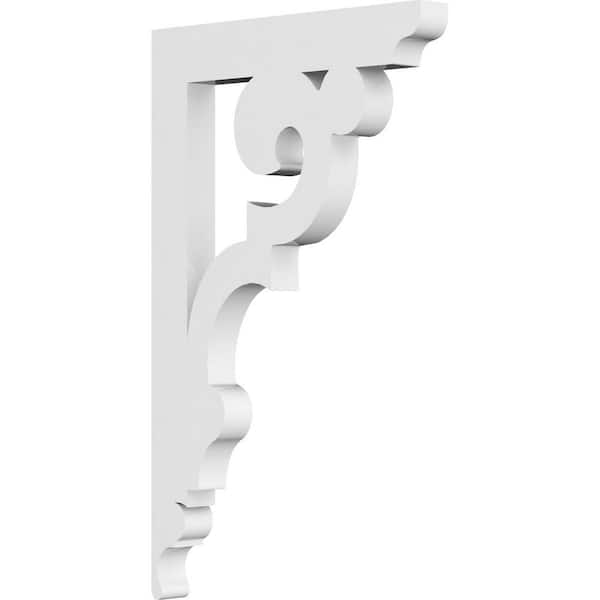 Ekena Millwork 5/8 in. W x 8 in. H x 5 in. D PVC Robin Bracket