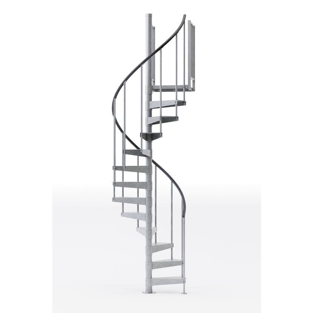 Have a question about Mylen STAIRS Reroute Galvanized Exterior 42in