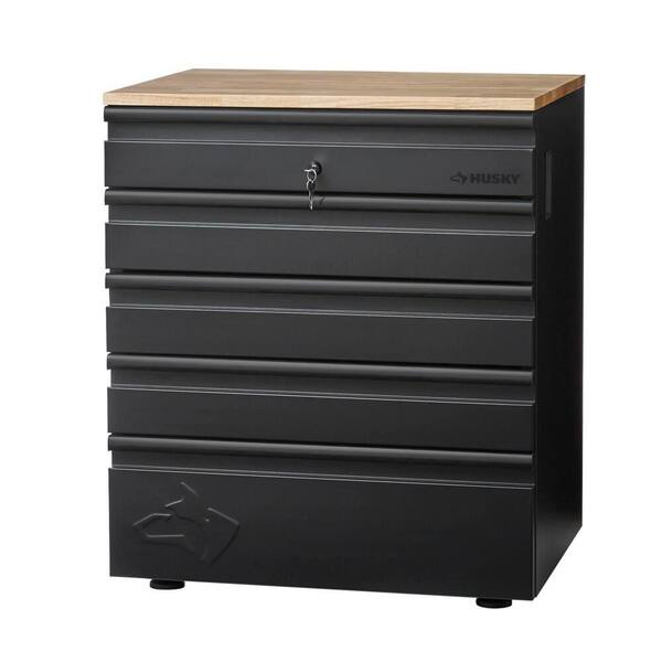 Husky 8 Piece Heavy Duty Welded Steel Garage Storage System In Black 156 W X 81 H 24 D Htc821132 Husky 8 Piece Heavy Duty Welded Steel, Home Depot Garage Storage Cabinets With Doors