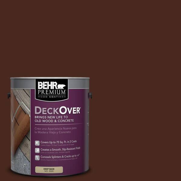 BEHR Premium DeckOver 1 gal. #SC-117 Russet Solid Color Exterior Wood and Concrete Coating