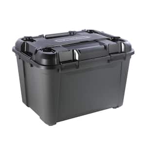 Rubbermaid 24 Gal. Action Packer Storage Tote in Black 2-Pack RMAP240004 -  The Home Depot