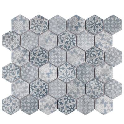 Hexagon - Blue - Tile Backsplashes - Tile - The Home Depot