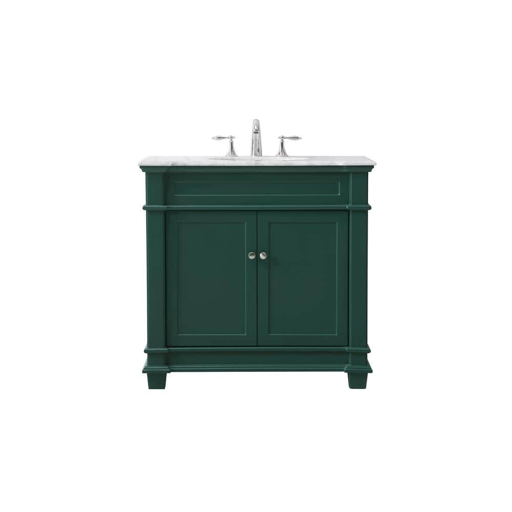 Timeless Home 36 in. W x 21.5 in. D x 35 in. H Single Bathroom Vanity in Gr
