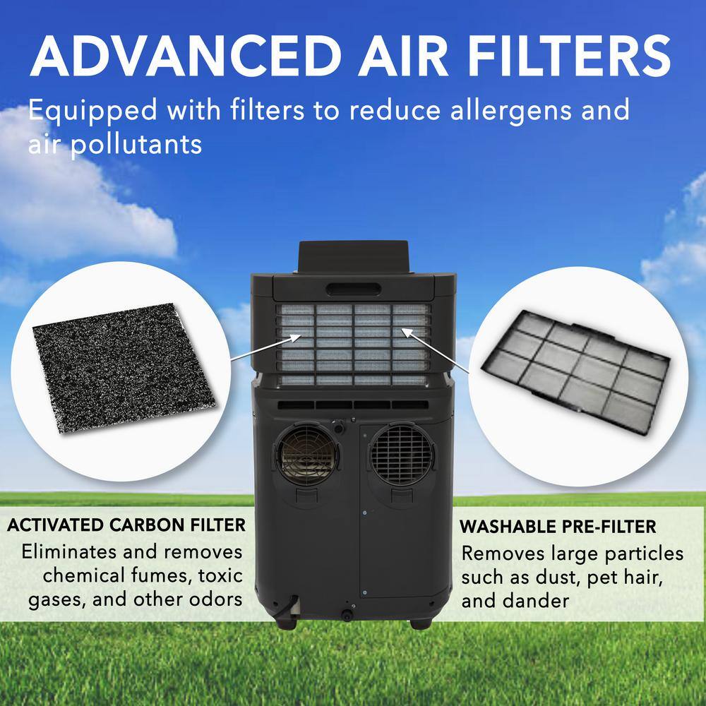 Whynter Silver Portable Air Conditioner and Heater with Remote
