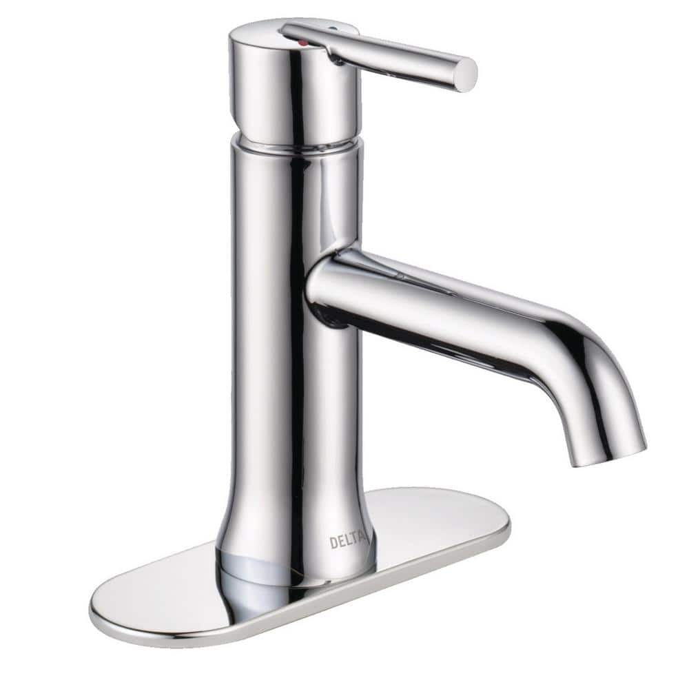 Sleek Euro-Inspired Chrome Single Hole Bathroom Faucet