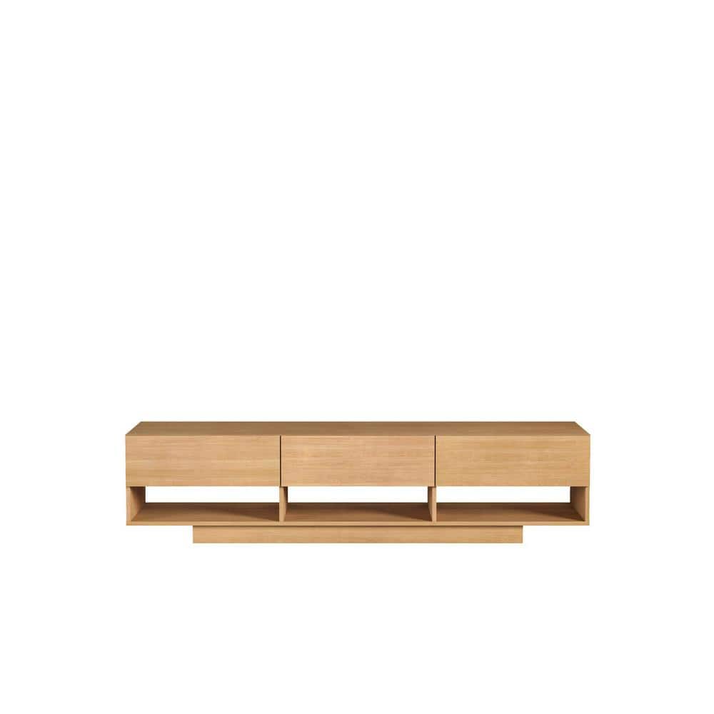 Rustik Golden Maple 72 in. TV Stand with 3-Drawers Fits TV's Upto 80 in. Cable Management price history on PriceWatchPro