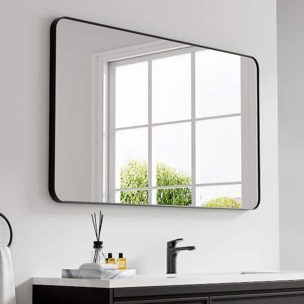 Eoviamne 55 in. W x 32 in. H Rectangular Aluminum Framed Wall