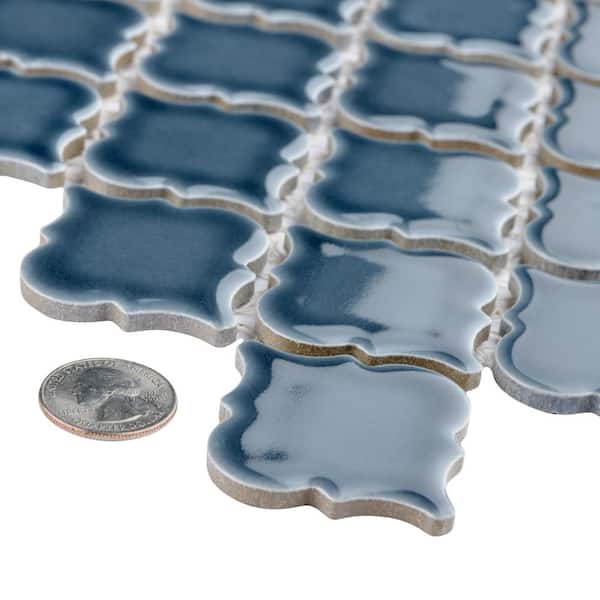 Hudson Tangier Storm Grey 12 in. x 12 in. Porcelain Floor and Wall Mosaic Tile (11.0 sq. ft./Case)