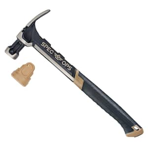 Steel Hammer, 28 oz., Rip Claw, Smooth Face, Shock-Absorbing Grip