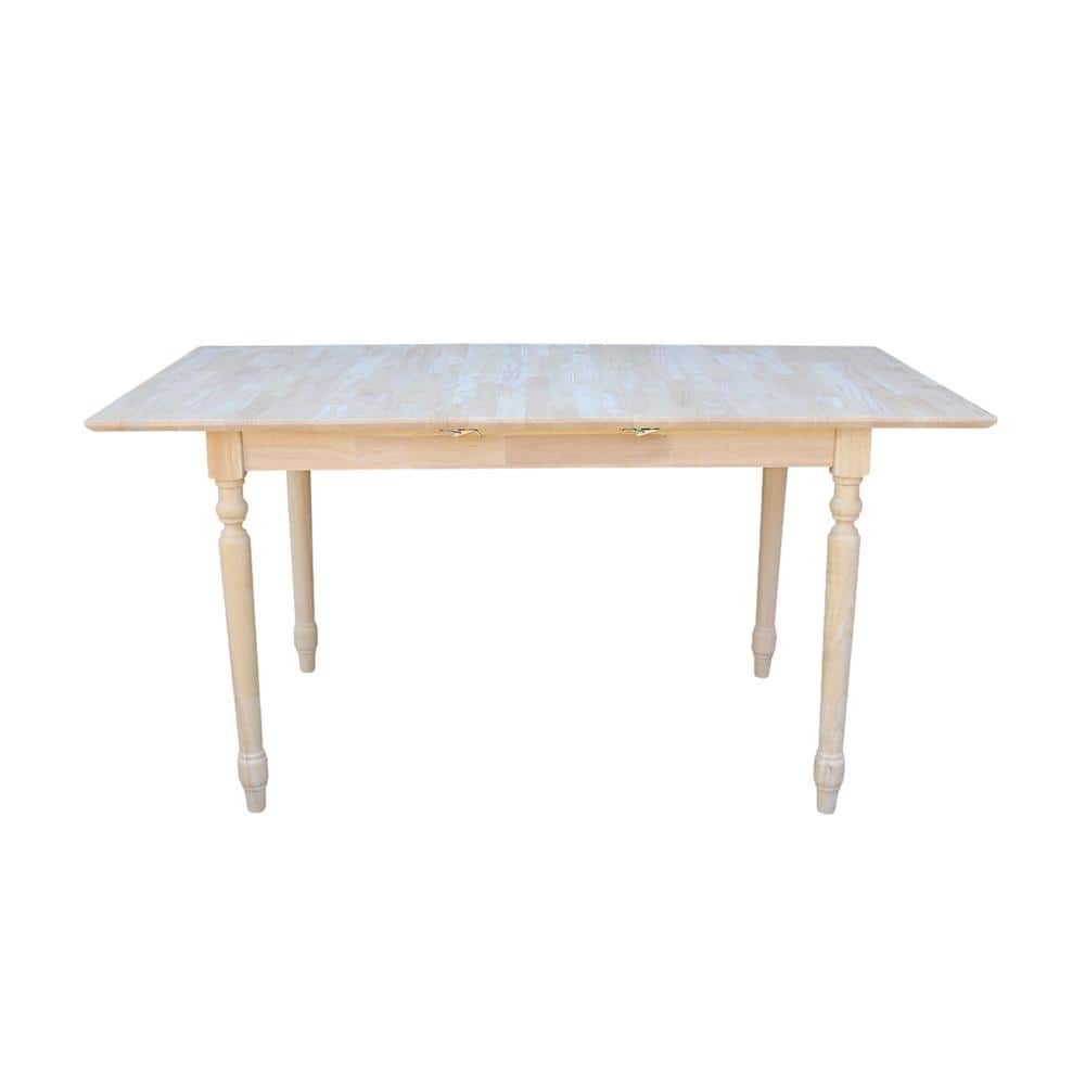 Elegant French Country Style Extendable Dining Table in Unfinished Wood
