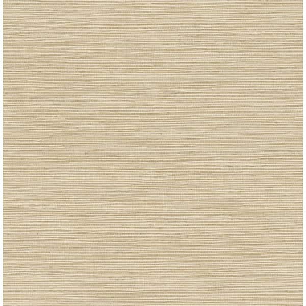 Advantage Alton Brown Wheat Faux Grasscloth Textured Non-Pasted Non-Woven Wallpaper Sample