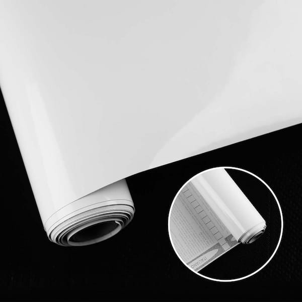 Jeedeson White Thickened Self-Adhesive Blackboard Wallpaper Roll (Set of 2)