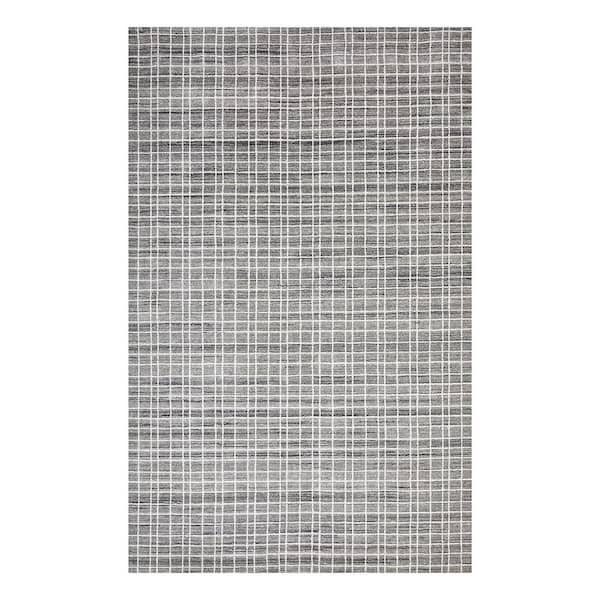 Solo Rugs Finley Contemporary Gray 8 ft. x 10 ft. Handmade Area Rug