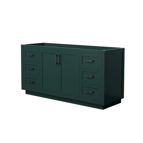 Miranda 65.25 in. W x 21.75 in. D x 33 in. H Single Bath Vanity Cabinet without Top in Green