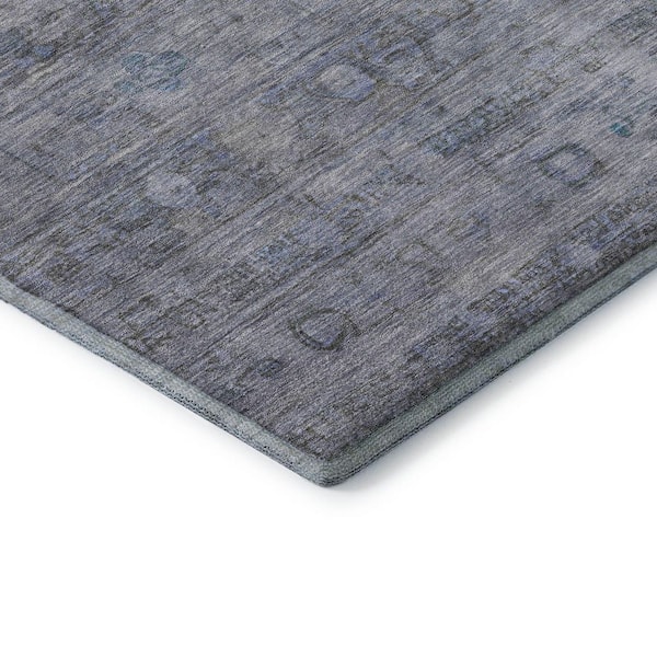 Mayfield Premium Machine Washable Abstract AMF1768 Blue 2 ft. x 3 ft. Area Rug