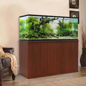 Aquarium Fundamentals Serene Cherry 28.25 in. Accent Cabinet with 2 Shelves with Door for 75-90 gal. Aquariums