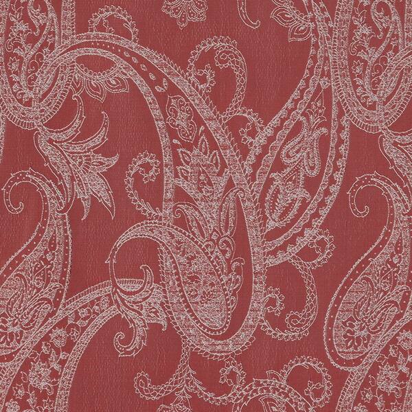 邦楽 RED CURTAIN ORIGINAL LOVE early days Sun Zero Pedra Paisley Embroidery Rustic Red Polyester 40 in