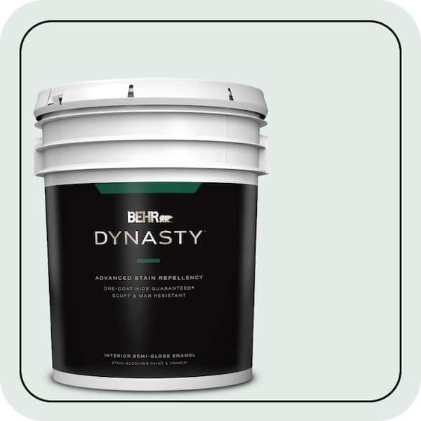BEHR DYNASTY 5 gal. #ICC-37 Beach Glass Semi-Gloss Enamel Interior Stain-Blocking Paint & Primer