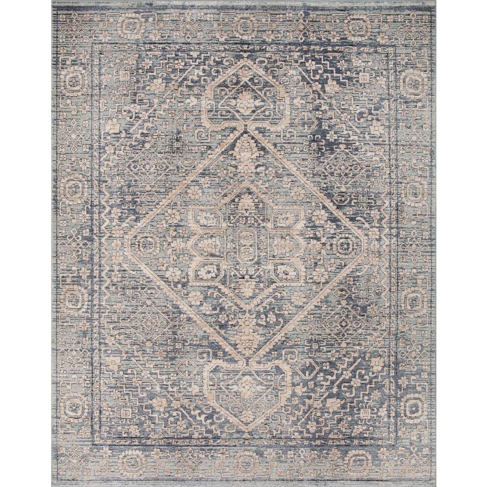 Concord Global Trading Mystic Medallion Blue 7 ft. x 9 ft. Traditional ...