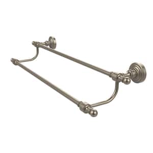 Retro Wave Collection 24 in. Double Towel Bar in Antique Pewter