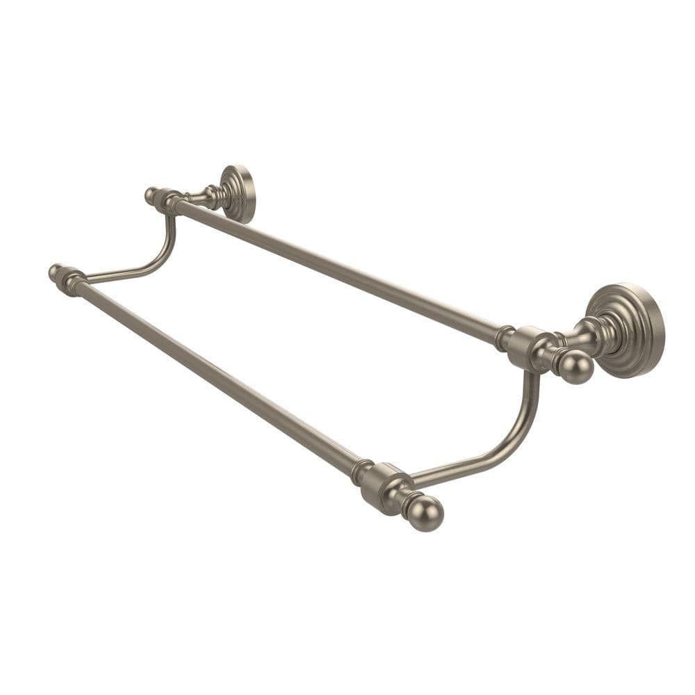 Allied Brass Retro Wave Collection 30 in. Double Towel Bar in Antique