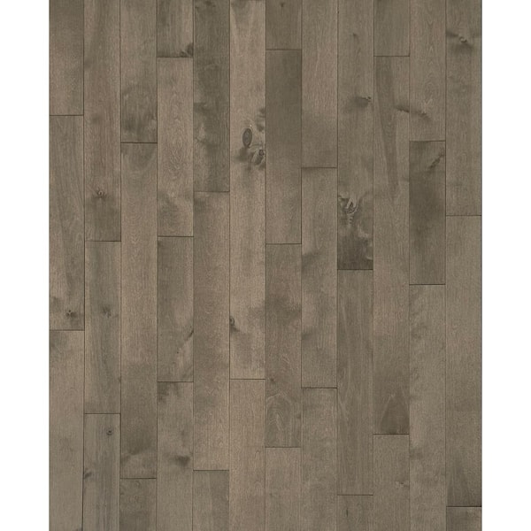 Canadian Birch Dark Gray 3/4 in. x 3-1/4 in. W Solid Hardwood Flooring (20 sq. ft. /Case)