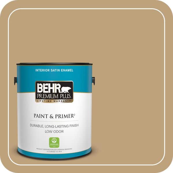 BEHR PREMIUM PLUS 1 gal. #MQ2-28 Modern History Satin Enamel Low Odor Interior Paint & Primer