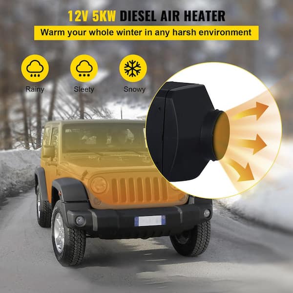VEVOR Diesel Heater 17060 BTU Diesel Air Heater with Muffler 12-Volt Diesel  Parking Heater with Digital Switch ZCJRQDSWKZZJXYQ01V0 - The Home Depot