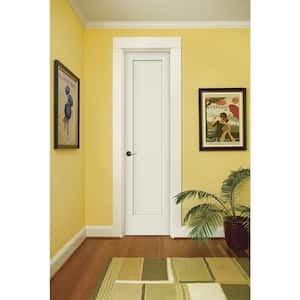 20 in. x 96 in. Madison White Painted Smooth Solid Core Molded Composite MDF Interior Door Slab