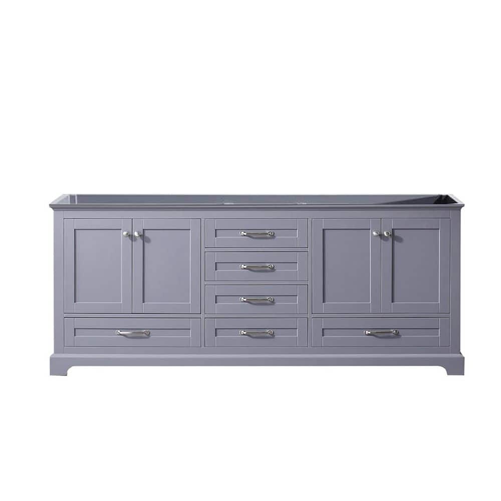 Dukes 80" Dark Gray Rubber and Birch Double Vanity