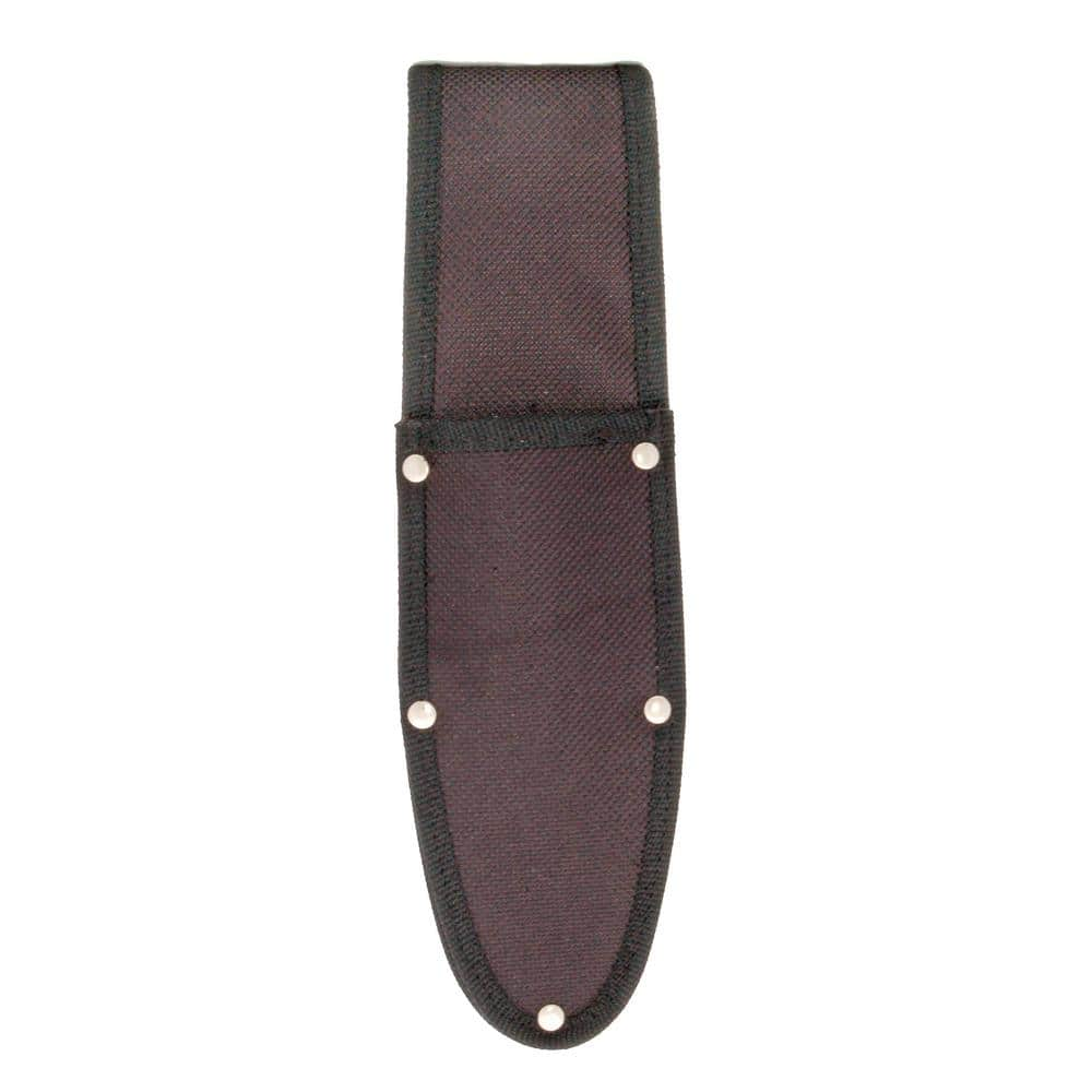 Non-Absorbent Black Plastic Knife Sheath, Stainless Steel Belt Clip Fits  7-3/4 in. x 2-1/8 in. Blade