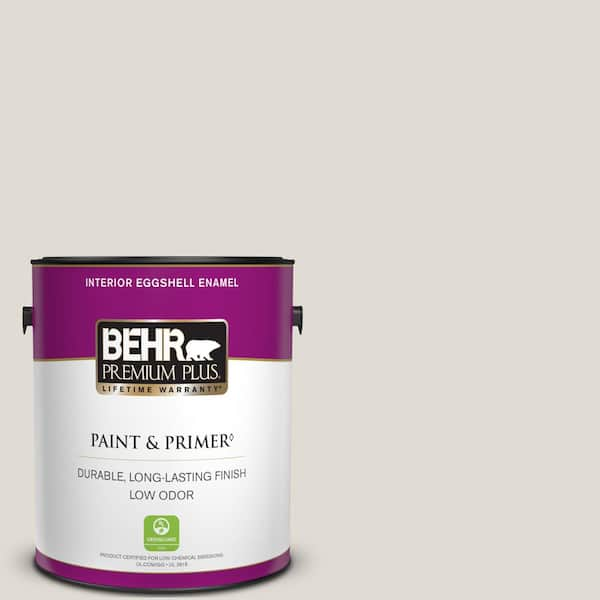 BEHR PREMIUM PLUS 1 gal. #T13-2 Empire Porcelain Eggshell Enamel Low Odor Interior Paint & Primer