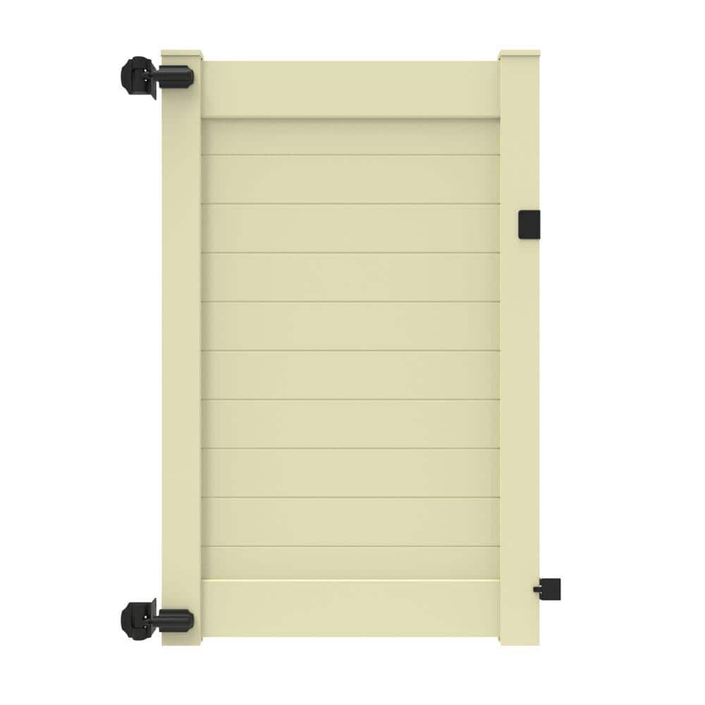 Horizontal Fence 46 in. x 6 ft. Vinyl Privacy Gate Sand price history on PriceWatchPro