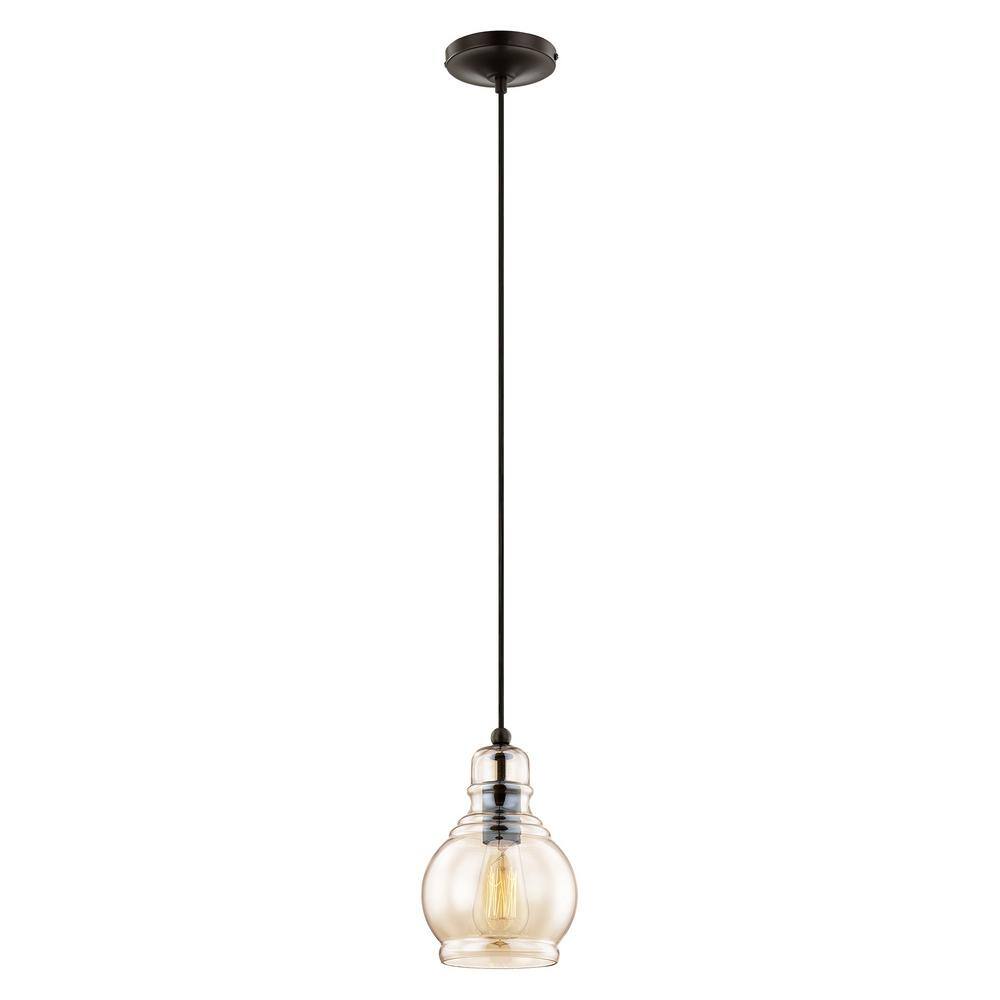 Champagne Glass Mini Pendant with English Bronze Finish