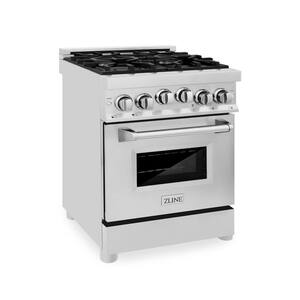 24" 2.8 cu. ft. Gas Range in Stainless Steel