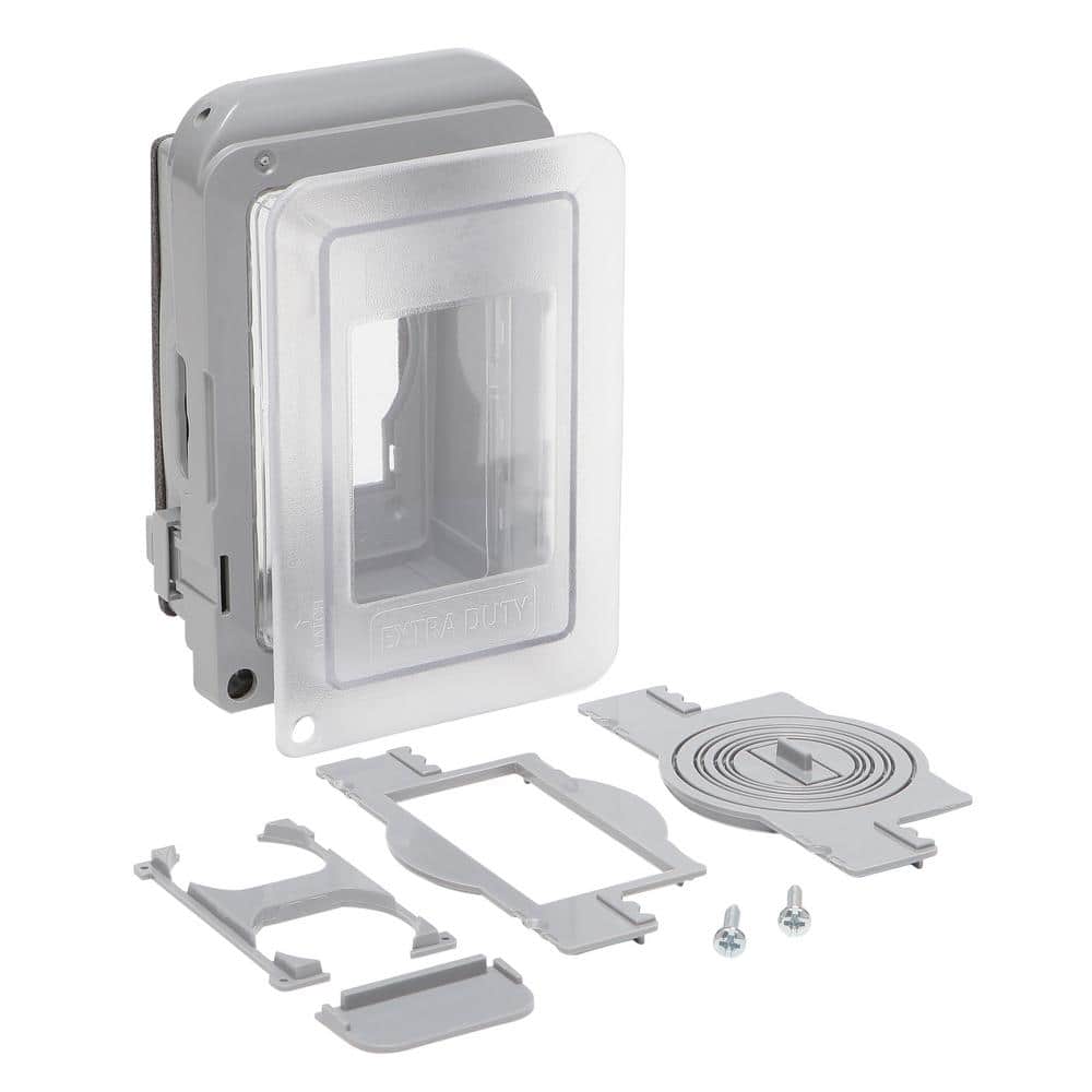 1-Gang Extra Duty Non-Metallic Low Profile While-In-Use Weatherproof Horizo