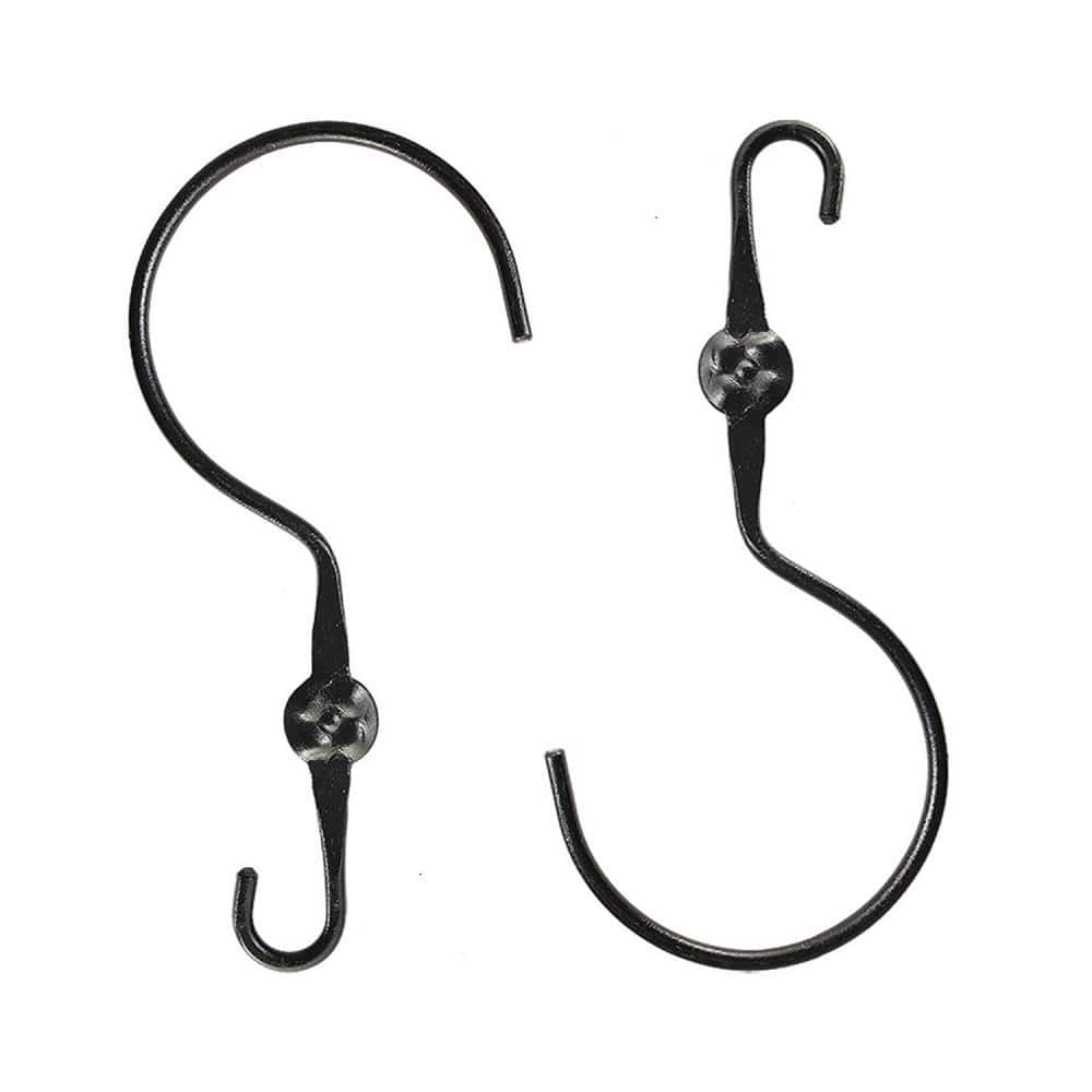 Achla Designs Sel-03-2 12 in. Extender with Wide Hook Black - Pack of 2