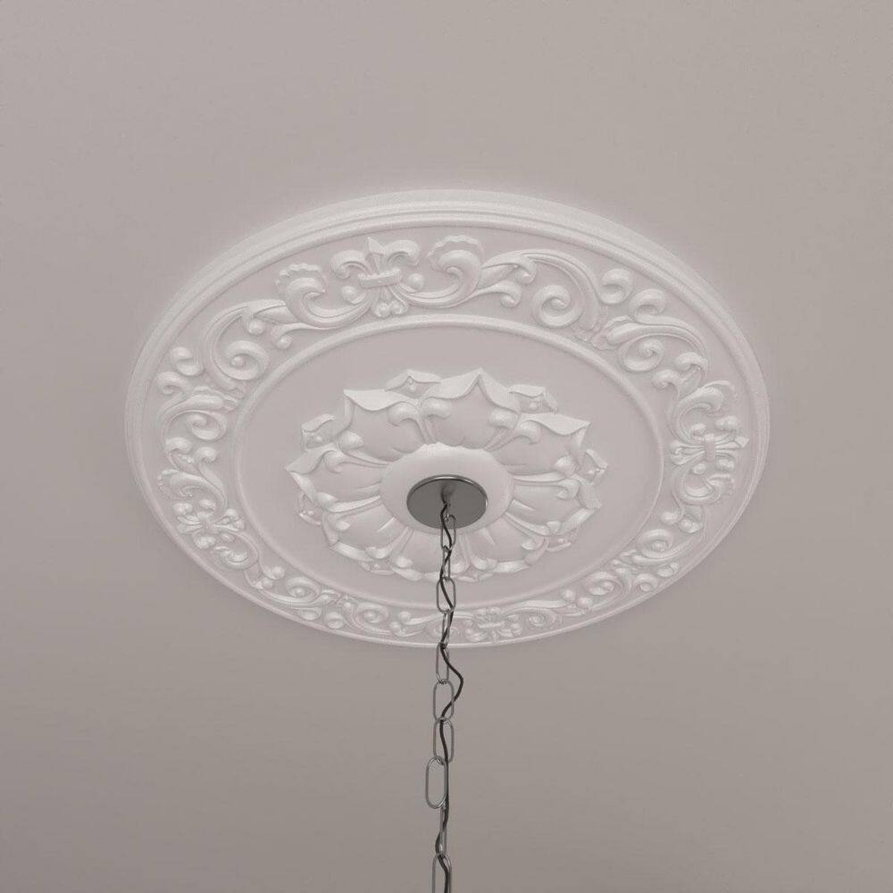 Primed Urethane 22.5" Round Harvest Ceiling Medallion