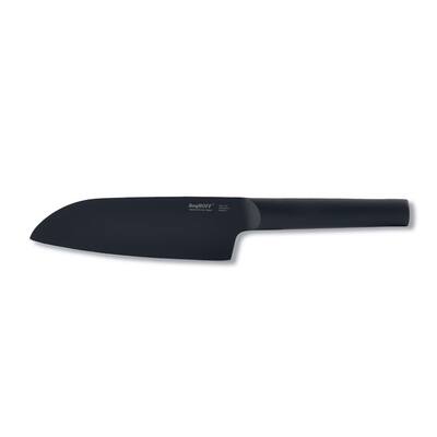 Ron 6.25 in. Black Santoku Knife