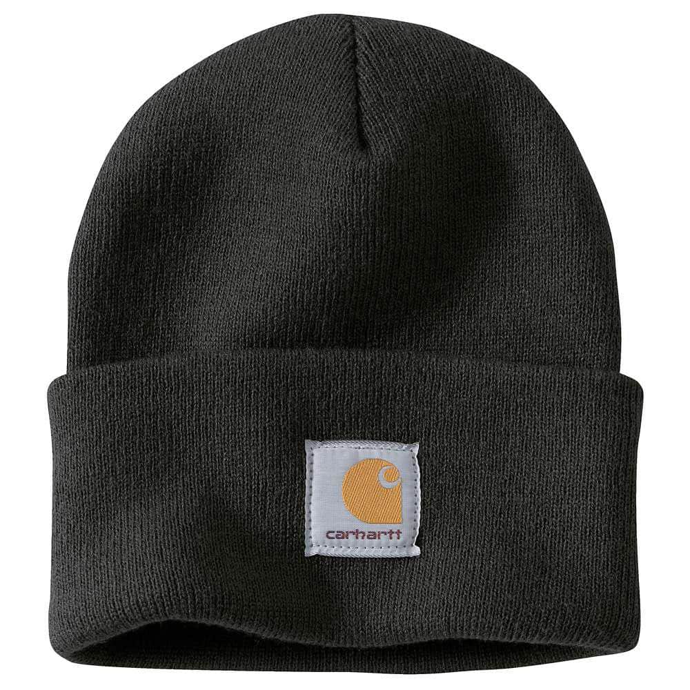 Carhartt Men's OFA Black Polyester/Spandex Force Lewisville Hat 101468-001  - The Home Depot