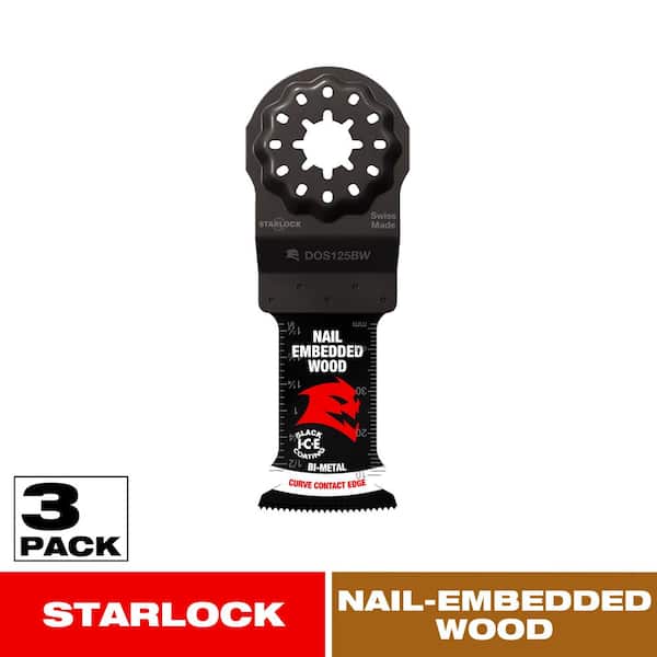 DIABLO 1-1/4 in. Demo Demon Starlock Bi-Metal Oscillating Blades for Nail-Embedded Wood
