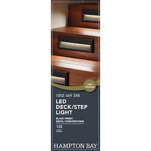 Black Integrated LED Deck Light