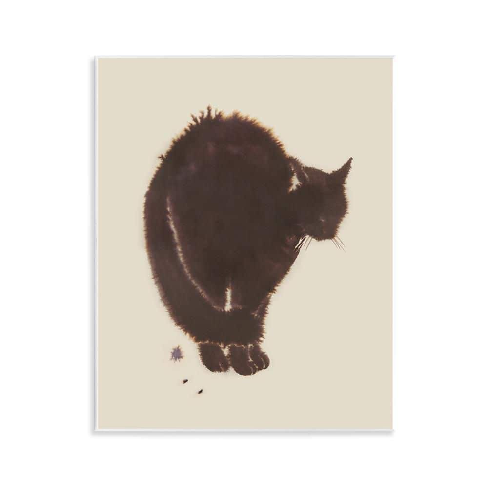 Minimal Cat on Beige by Grace Popp Unframed Animal Graphic Art Print 14 in. x 11 in. price history on PriceWatchPro
