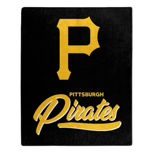THE NORTHWEST GROUP MLB Pirates Signature Raschel Multi-Colored Throw Blanket