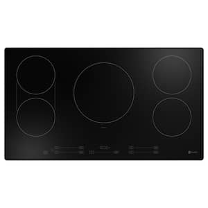 Profile 36 in. Built-In Touch Control Induction Cooktop with 5 Induction Elements and Power Boost in Black