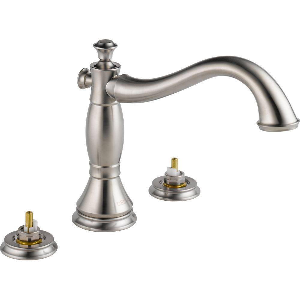 Cassidy 2-Handle Deck-Mount Roman Tub Faucet Trim Kit in Stainless (Valve and Handles Not Included) price history on PriceWatchPro