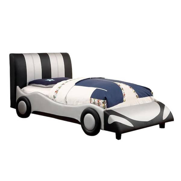 William's Home Furnishing Super Racer Silver/Black Full Bed