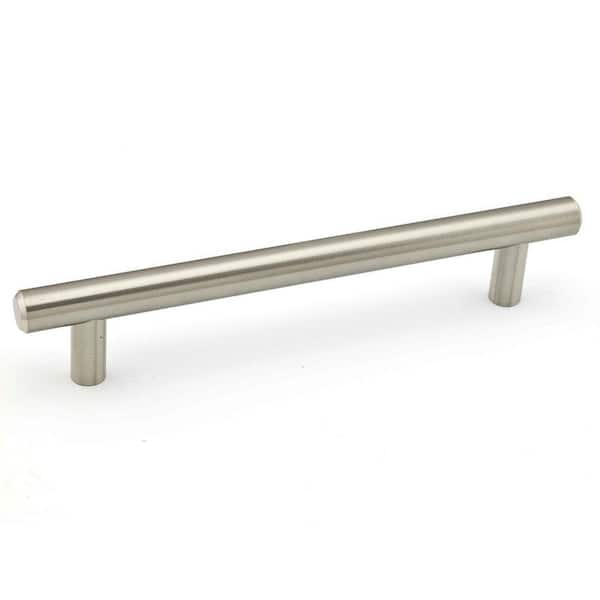 Richelieu Hardware Roosevelt Collection 6 5/16 in. (160 mm) Brushed Nickel Modern Cabinet Bar Pull